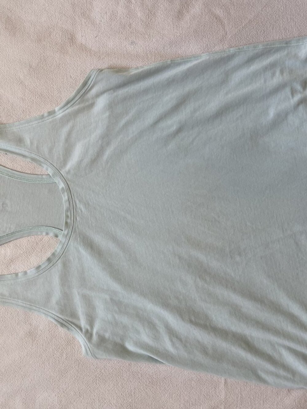 lululemon Racerback Tank Mint Green Soft Cotton Feel